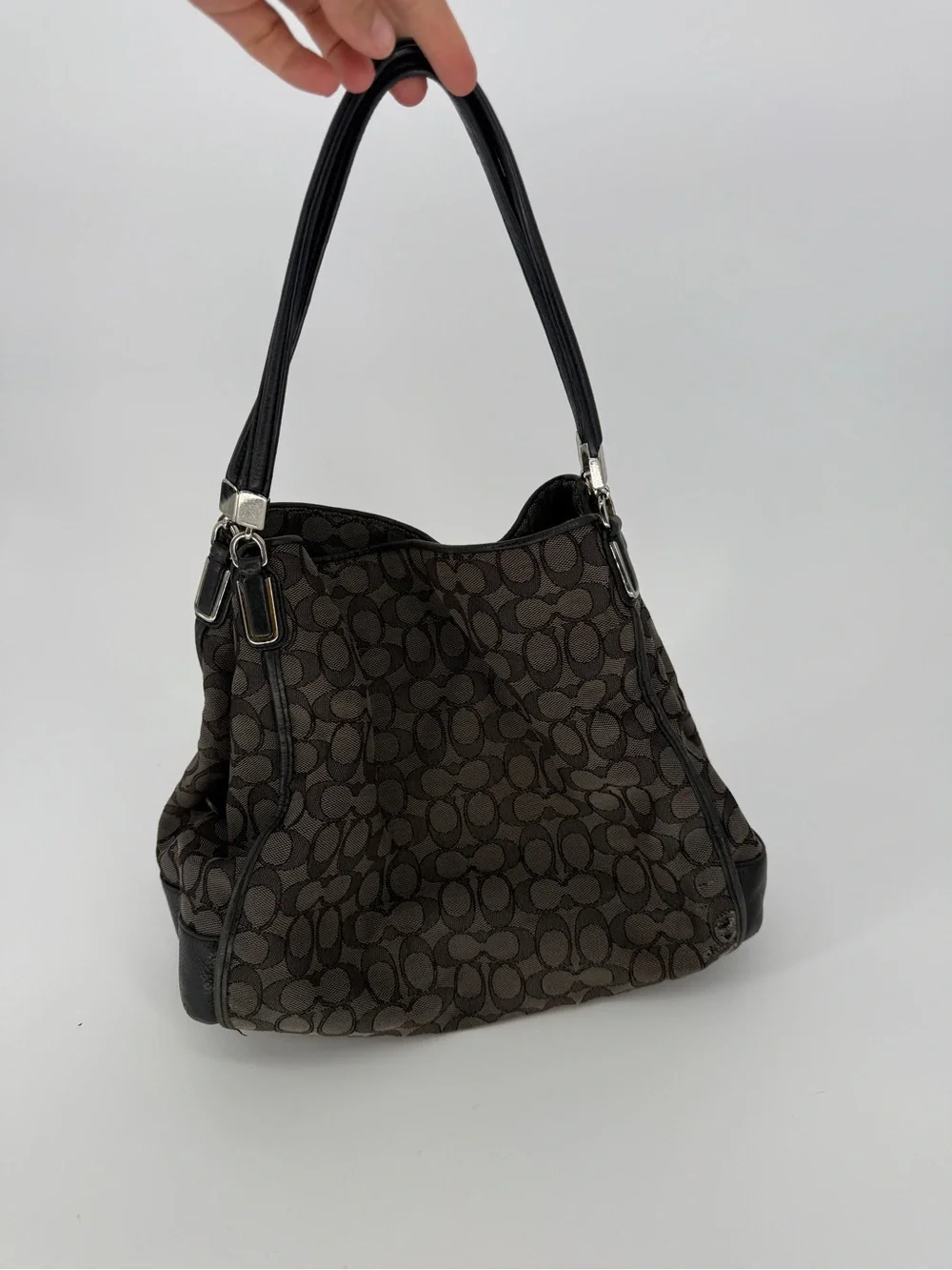Coach Slouchy Logo Hobo Shoulder Bag